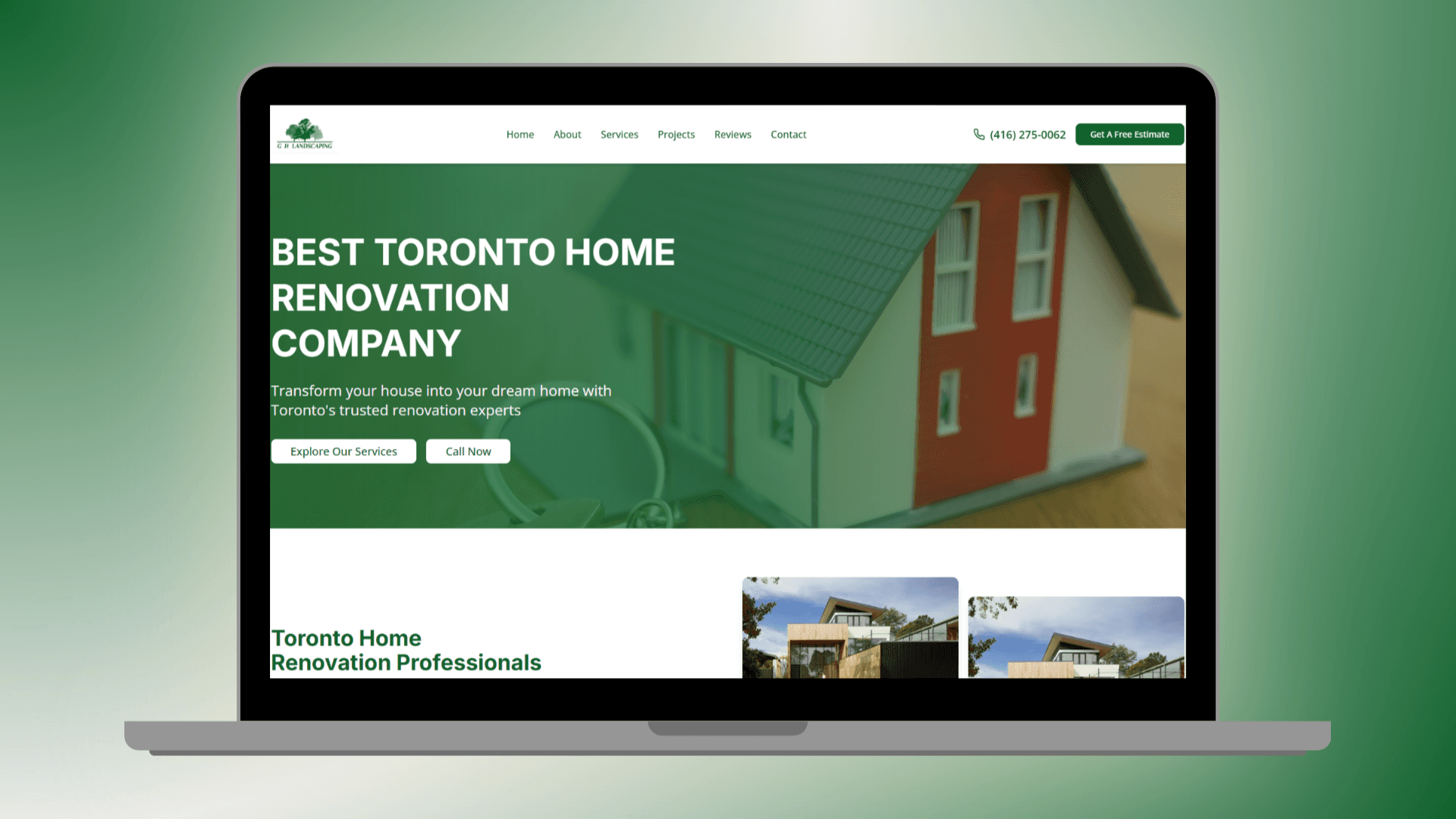 GH Landscaping Website