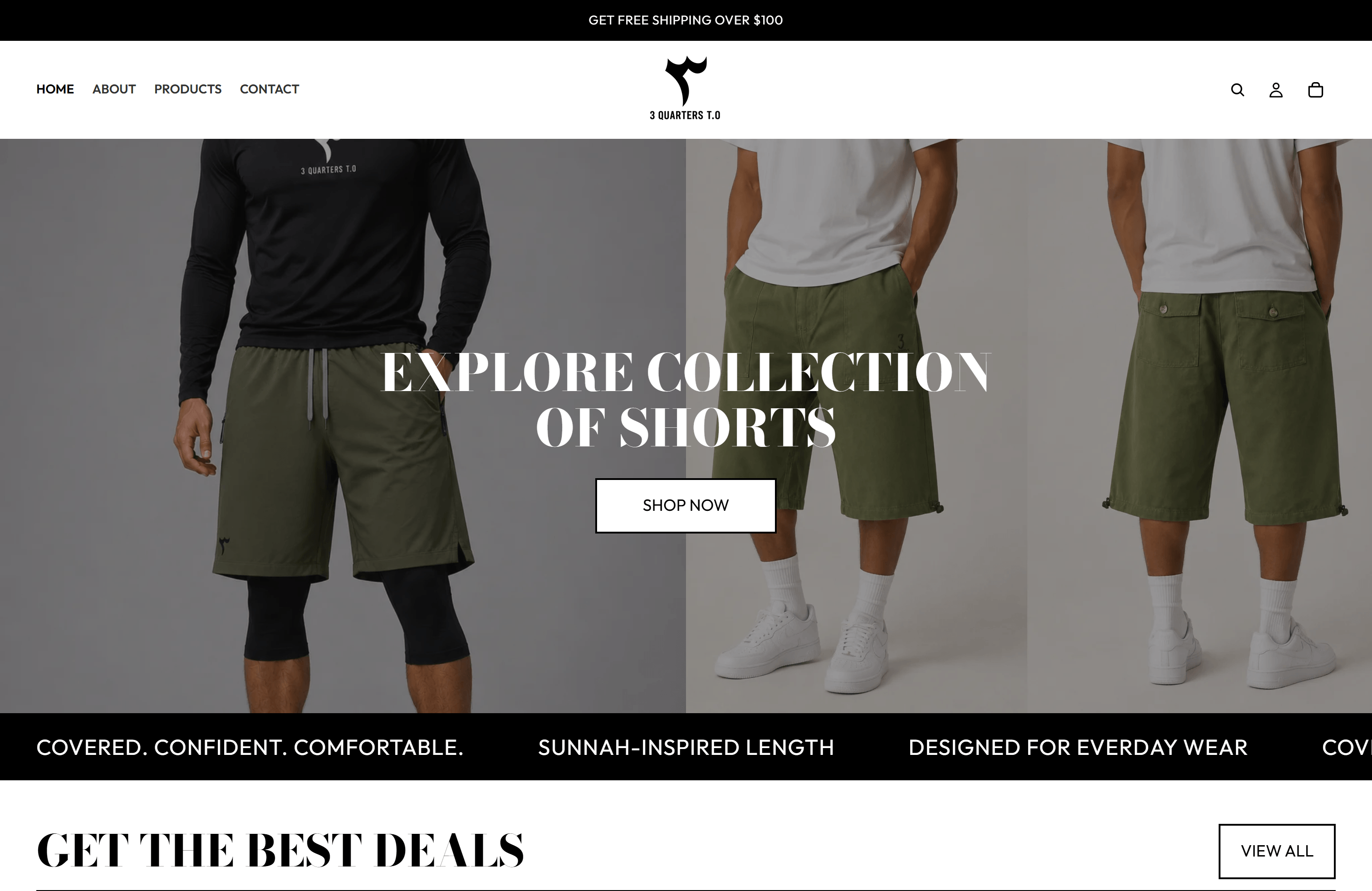 3 Quarters T.O Website